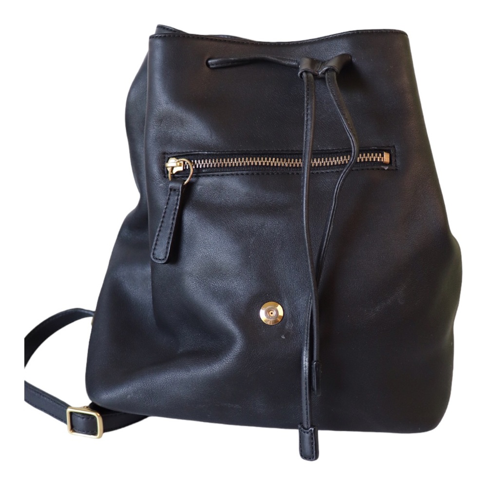 Coach Vintage Hampton Legacy Smooth Black Leather Backpack #9827 - Picture 5 of 12